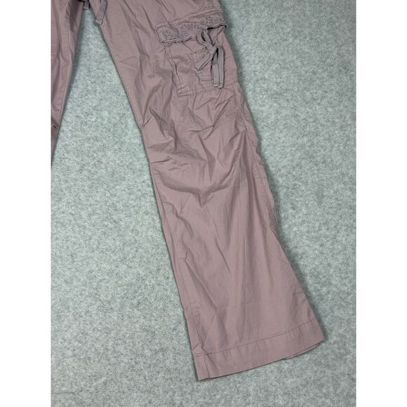 Old Navy Womens Size 1 Purple Low Waist Straight Leg Cargo Pants Y2k - Picture 13 of 14